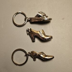 Clarks Trio Of Silver Keychains
